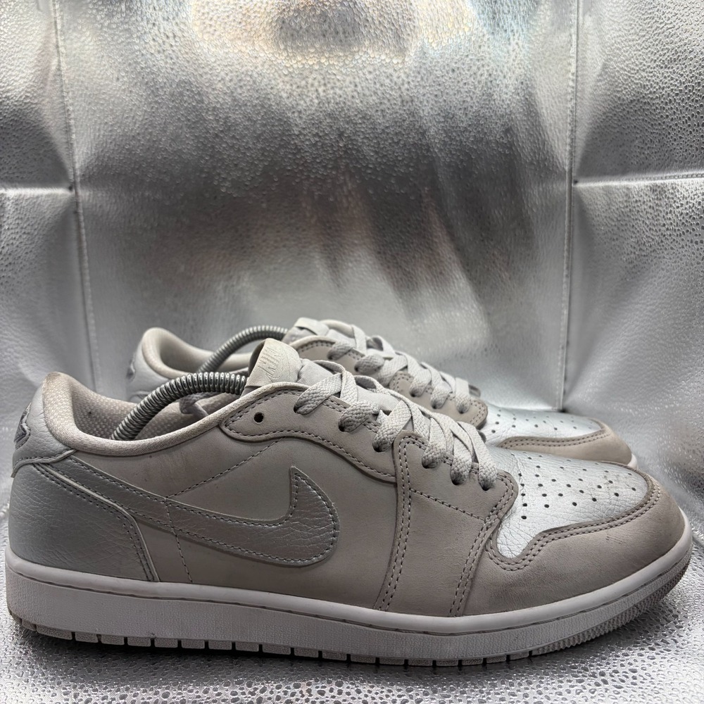 Size 11 Nike Air Jordan 1 Retro Low OG Neutral Gray Silver Mens Shoes CZ0790-002 - Picture 2 of 12